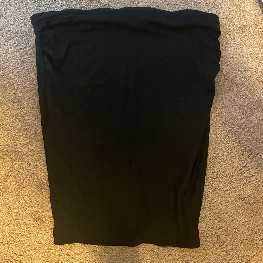 Black maternity skirt